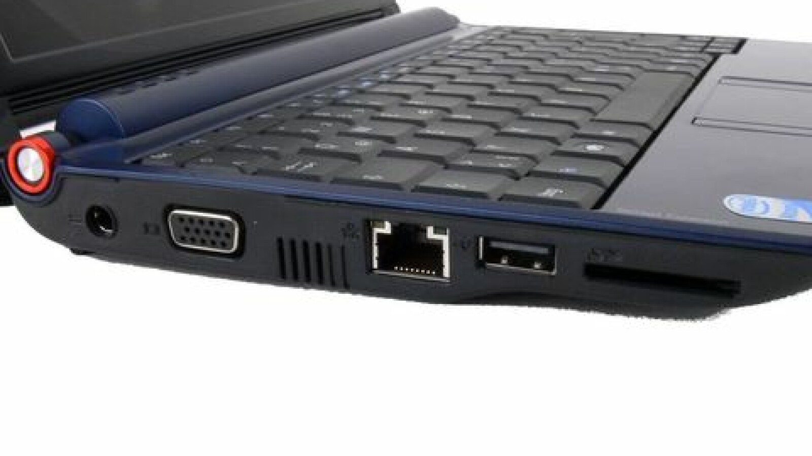 Die linke Gehäuseseite.