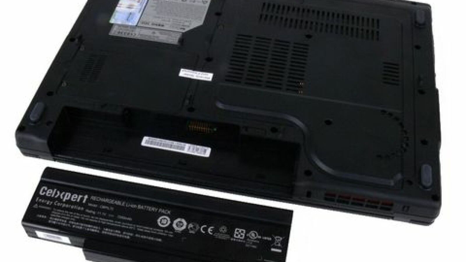 Unterseite mit Akku.