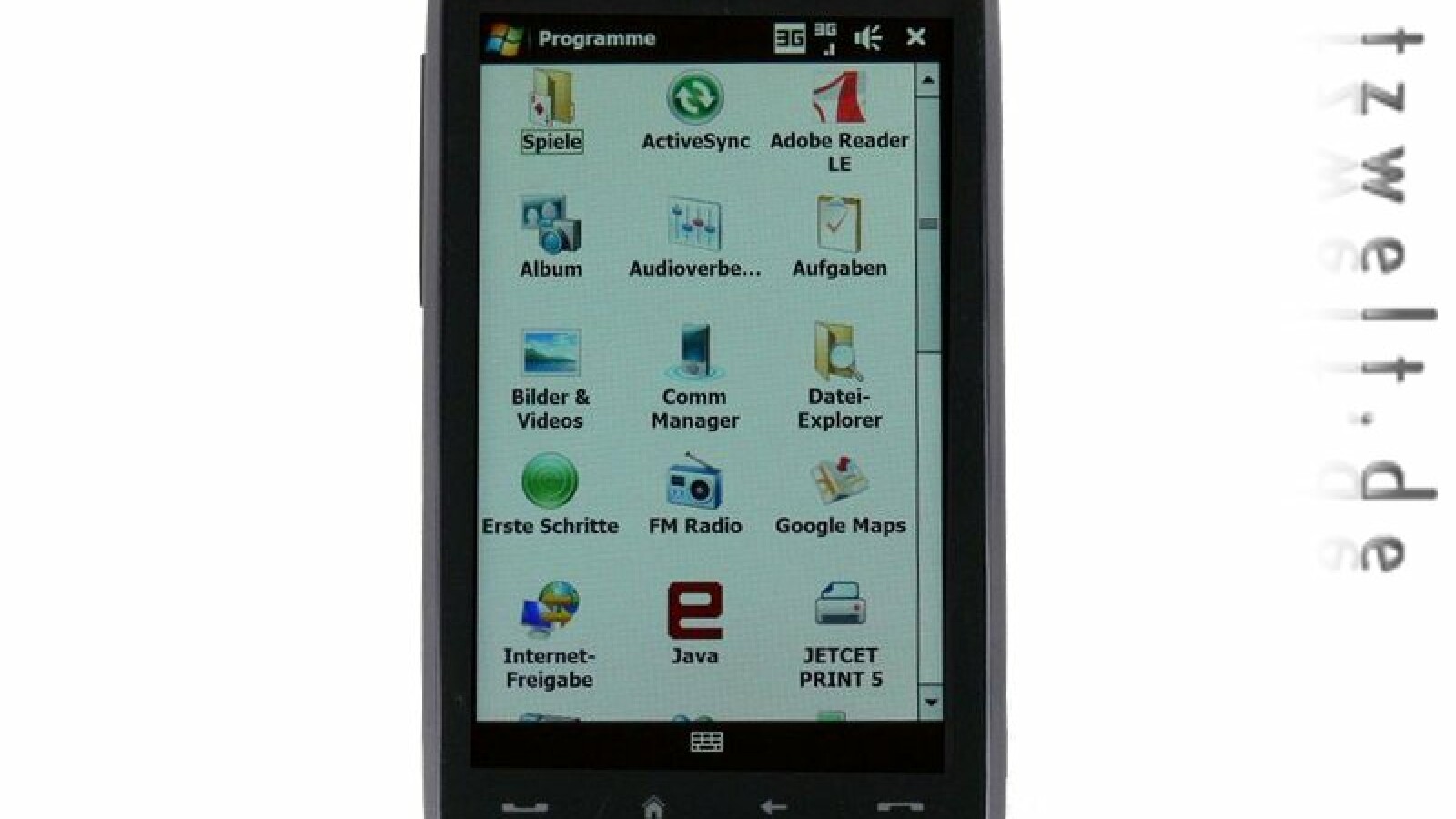 Selbst die Windows-Menüs lassen sich dank des großen Touchscreen gezielt mit den Fingern ansteuern.