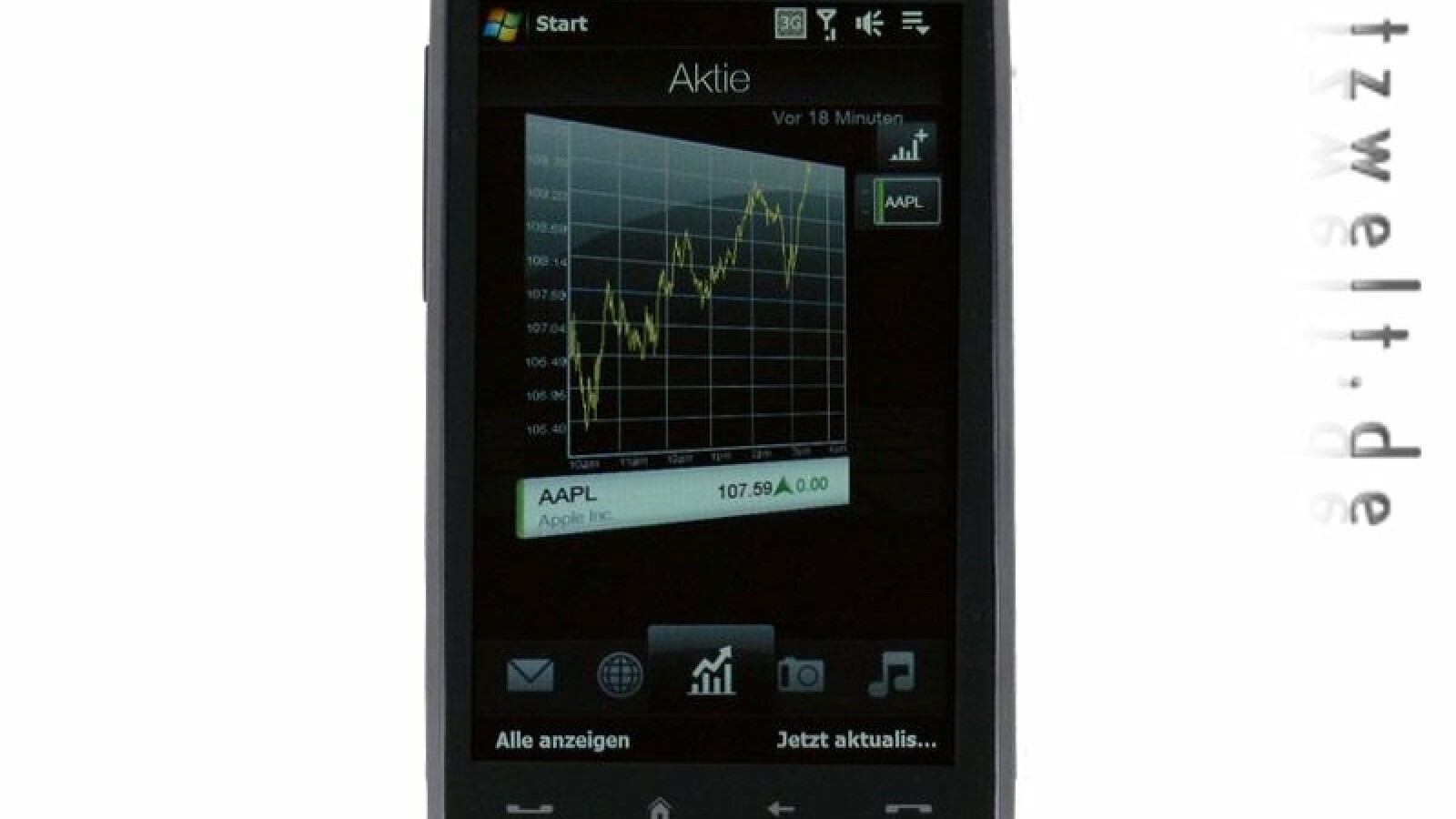 Mit dem Börsenprogramm sind die ausgewählten Aktien immer im Blick.