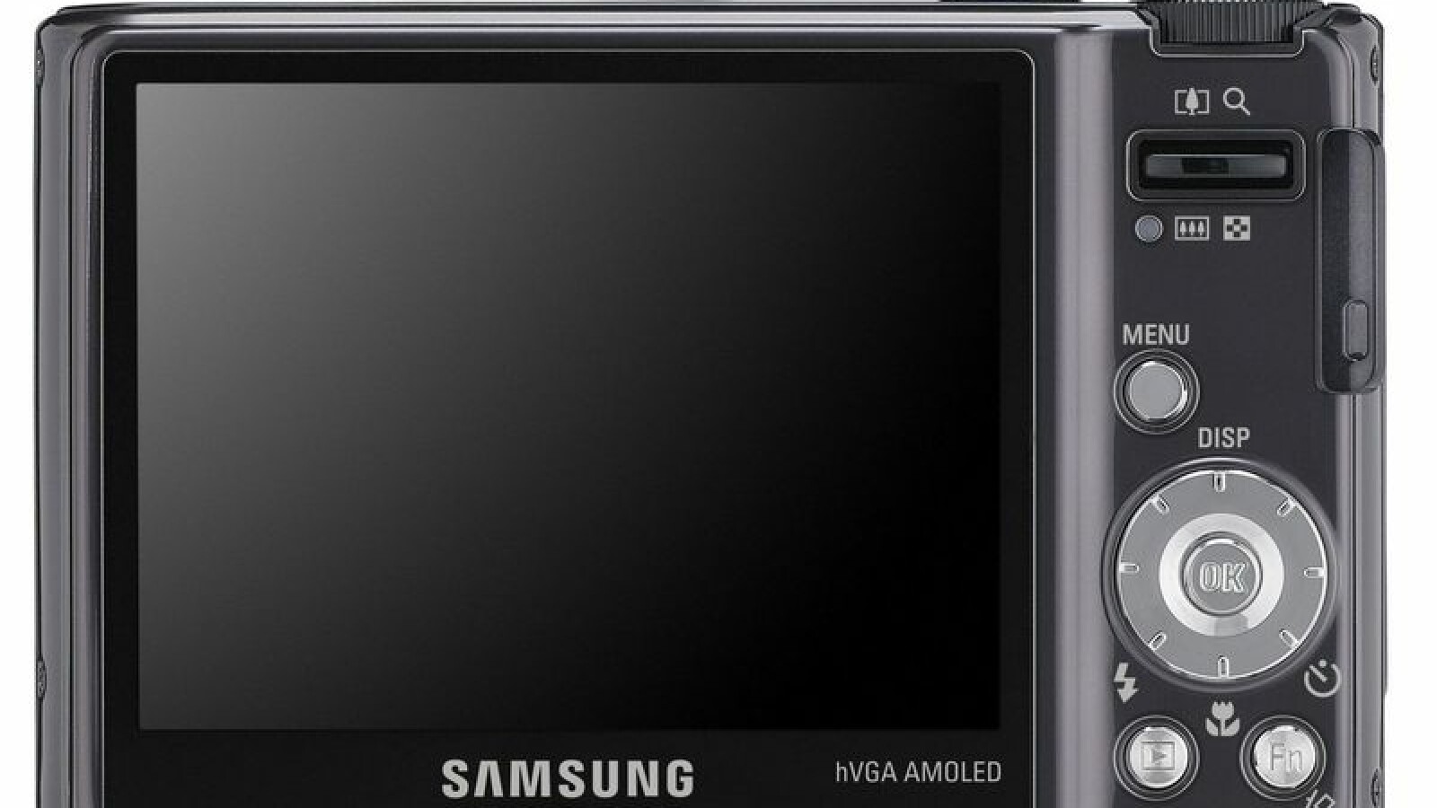 Ausgeschaltet unterscheidet sich der AMOLED-Monitor nicht von einem LCD-Bildschirm.