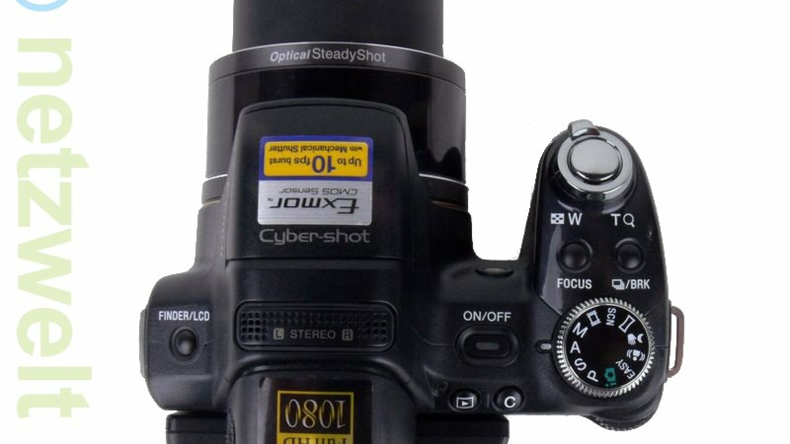 Alle wichtigen Bedienelemente befinden sich auf der rechten Seite der Kamera.