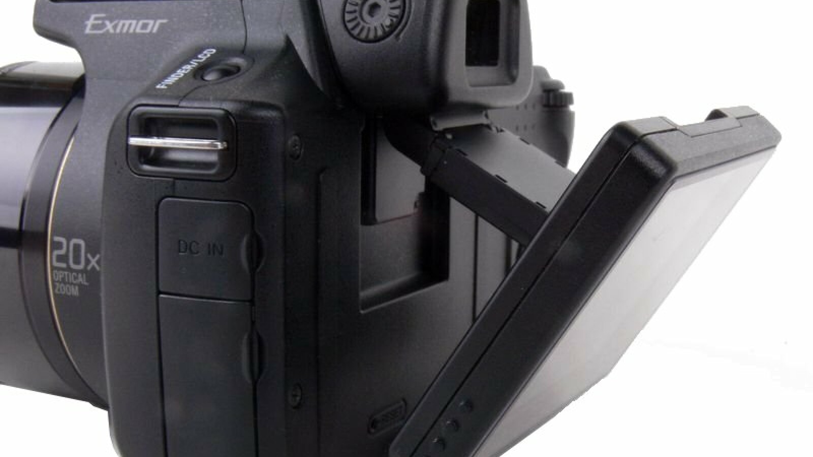 Der Bildschirm lässt sich um jeweils 90 Grad nach oben und unten neigen.