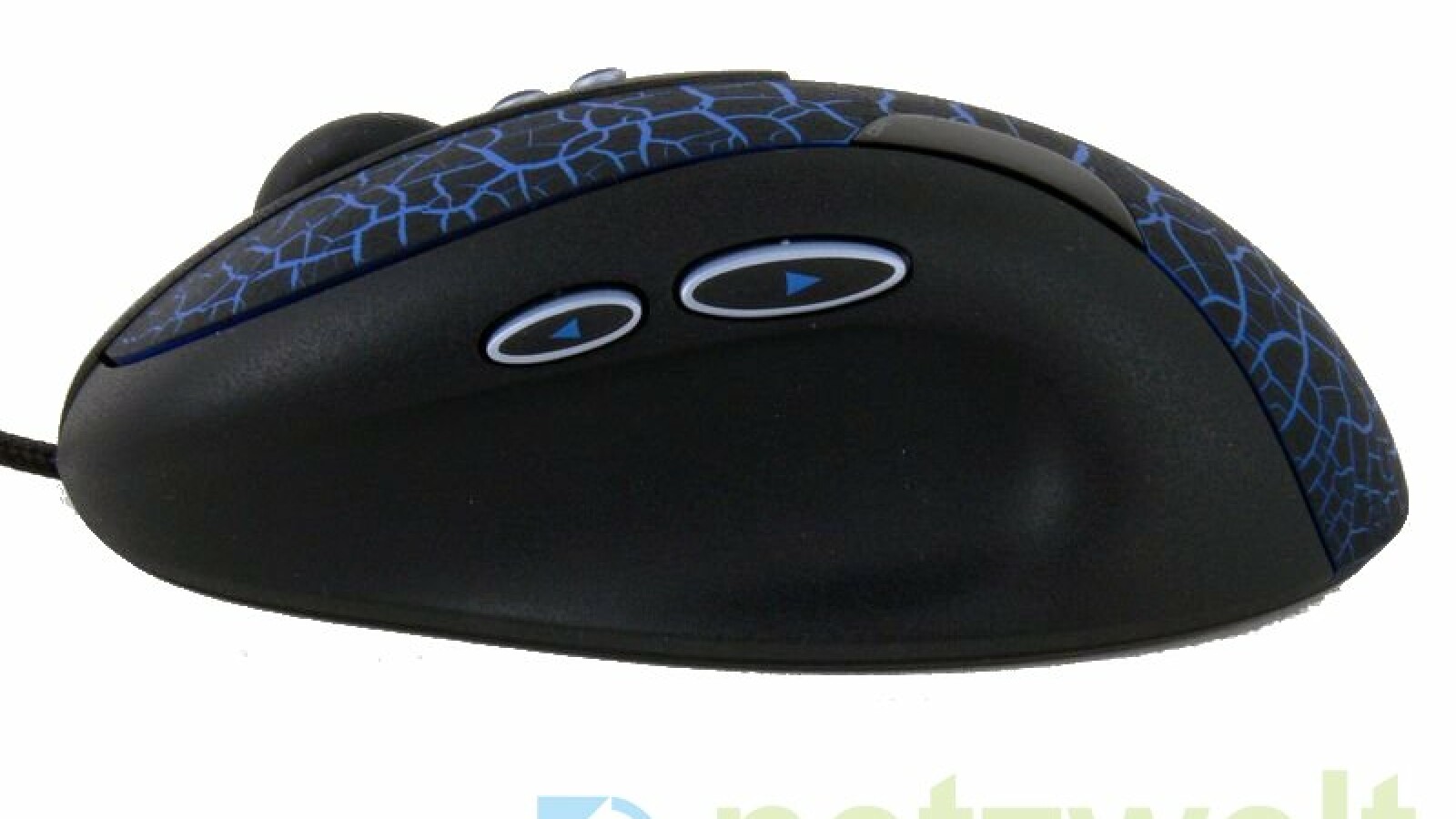 Die Maus verfügt über zwei Daumentasten.