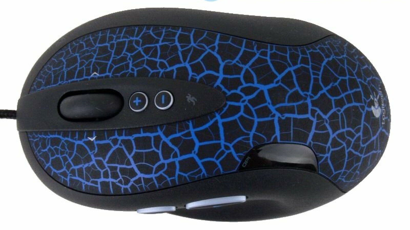 Die DPI-Anzeige wird meist vom Zeigefinger verdeckt.