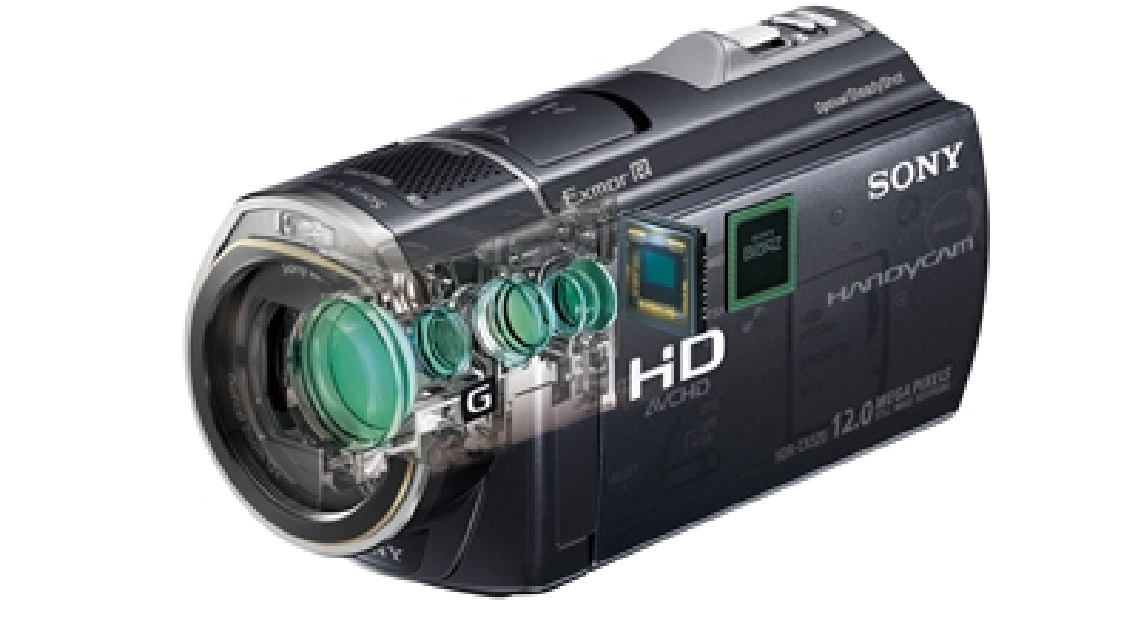 Sonys HDR-CX-520VE arbeitet mit dem gleichen Objektiv wie Spiegelreflexkameras und liefert Full-HD-Auflösung über die HDMI-Schnittstelle. (Bild: Sony)