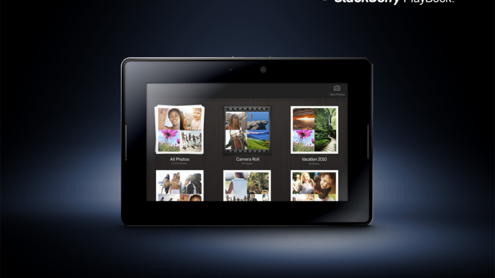 Fotos lassen sich in Galerien sortieren. (Bild: RIM)