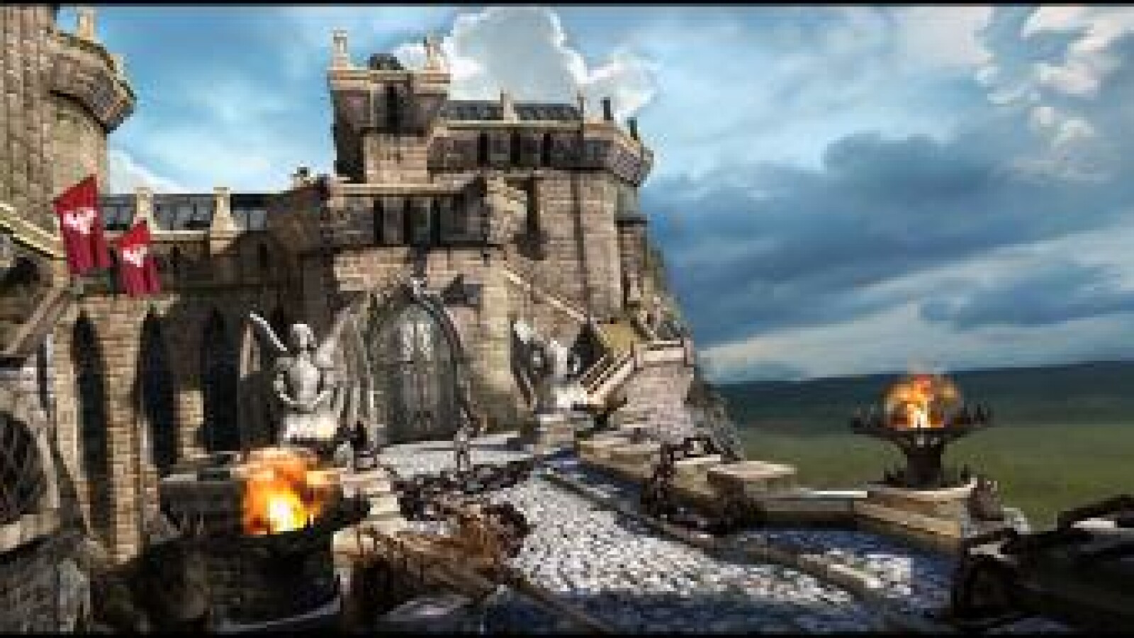 "Infinity Blade" lässt dem Spieler nur wenige Freiheiten. Man läuft von Hotspot zu Hotspot und darf gelegentlich die Kamera schwenken, um versteckte Schätze aufzusammeln. (Bild: Epic Games)