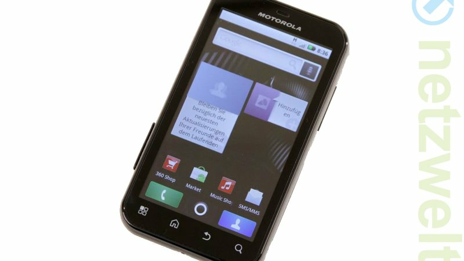 Bald soll das Smartphone ein Update auf Android 2.2 erhalten. (Bild: netzwelt)