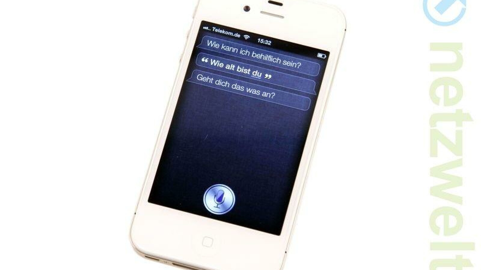 Die Sprachsteuerung Siri spricht mit dem Nutzer.