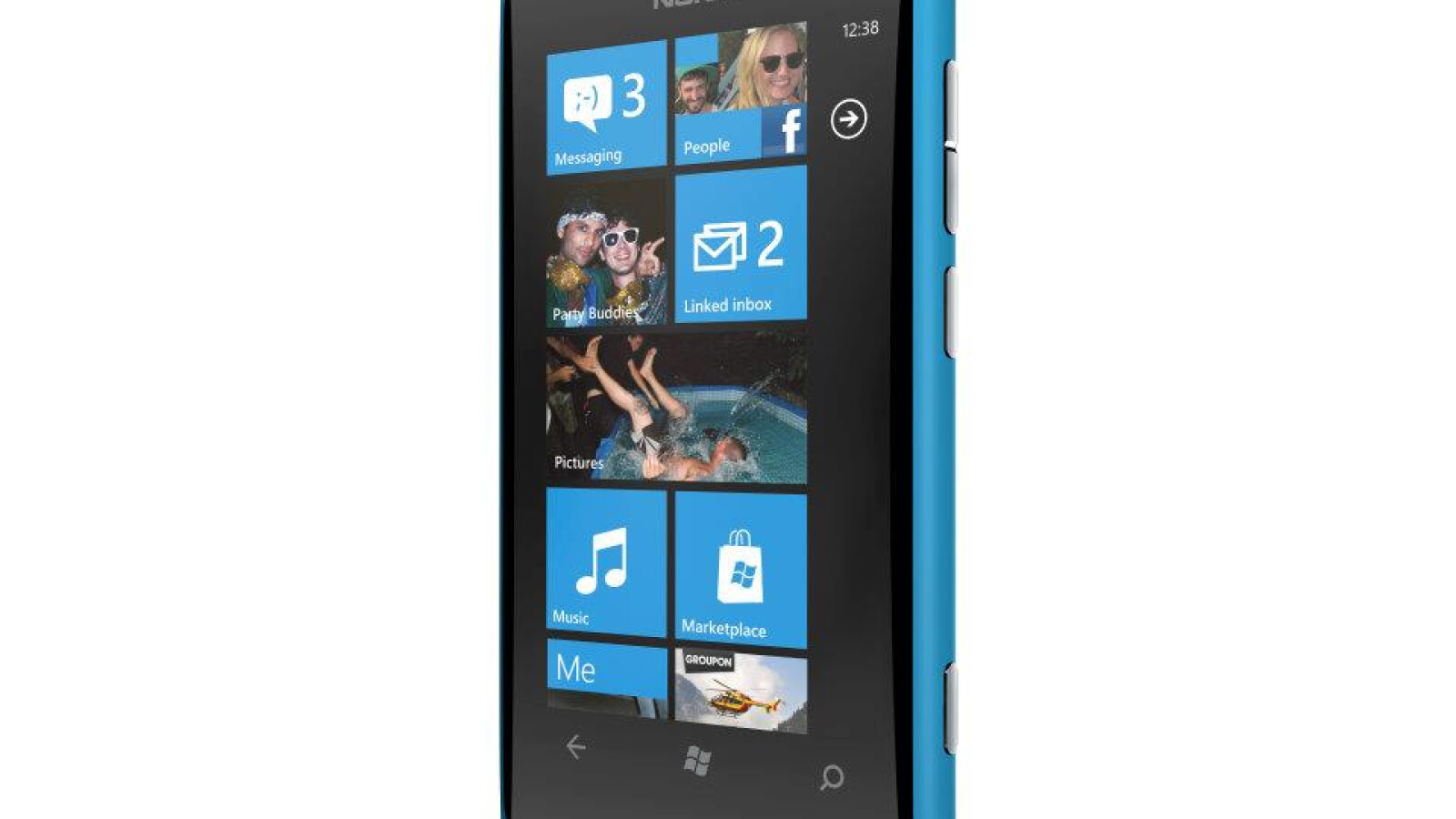 Das Nokia Lumia 800 bietet ein elegantes aber schlichtes Design. (Bild: Nokia)