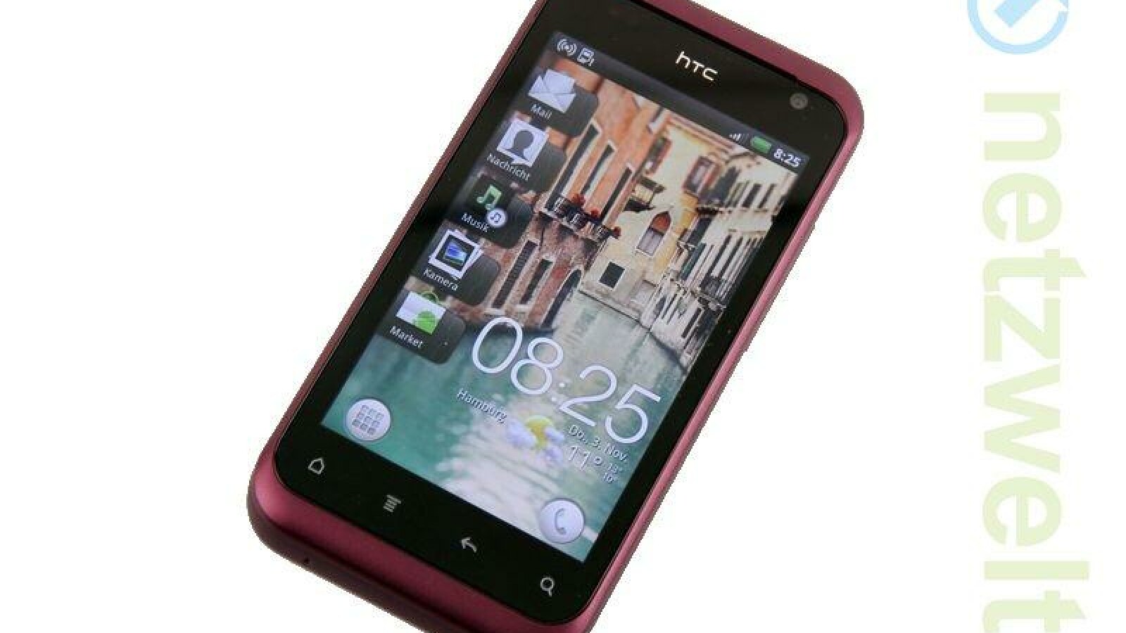 Das HTC Rhyme ist bereits mit der neuen Nutzeroberfläche Sense ausgestattet. (Bild: netzwelt)