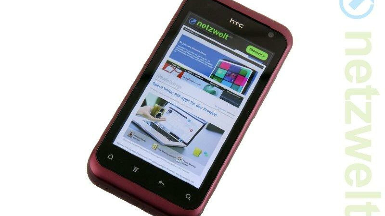 Die Arbeitsgeschwindigkeit des HTC Rhymes ist ordentlich. (Bild: netzwelt)