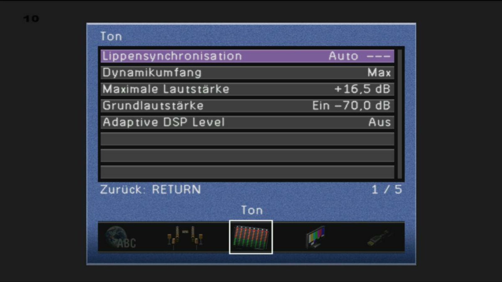 Das verdient Applaus: Das Bilschirmmenü ist gut lesbar und logisch aufgebaut. (Bild: netzwelt)