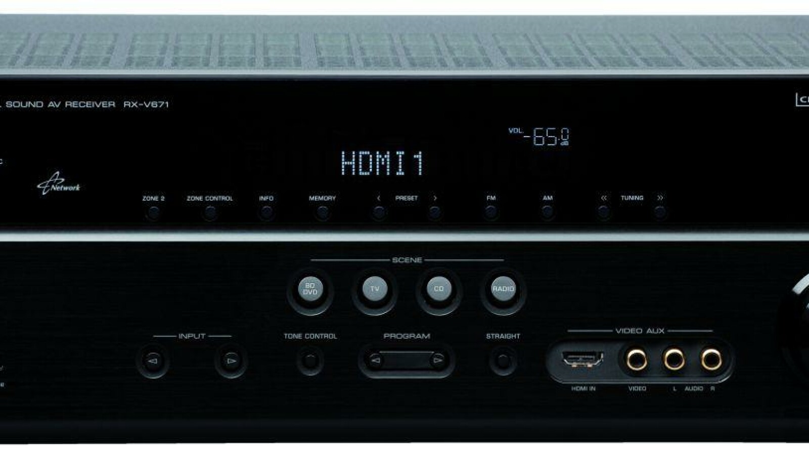 Der sechste HDMI-Eingang ist beim Yamaha RX-V 671 auf der Vorderseite zu finden. (Bild: netzwelt)