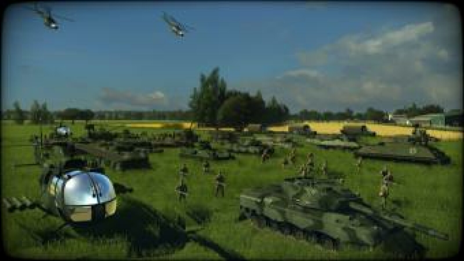 Die Bundeswehr rückt aus, um die anrollenden Panzer der DDR abzuwehren. (Bild: Focus Home Interactive)