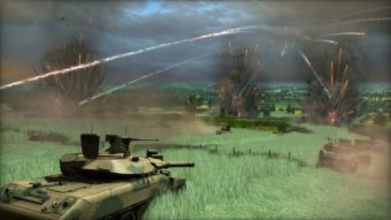 Trotz hübscher Explosionen werden die Karten grafisch eher lieblos präsentiert. (Bild: Focus Home Interactive)