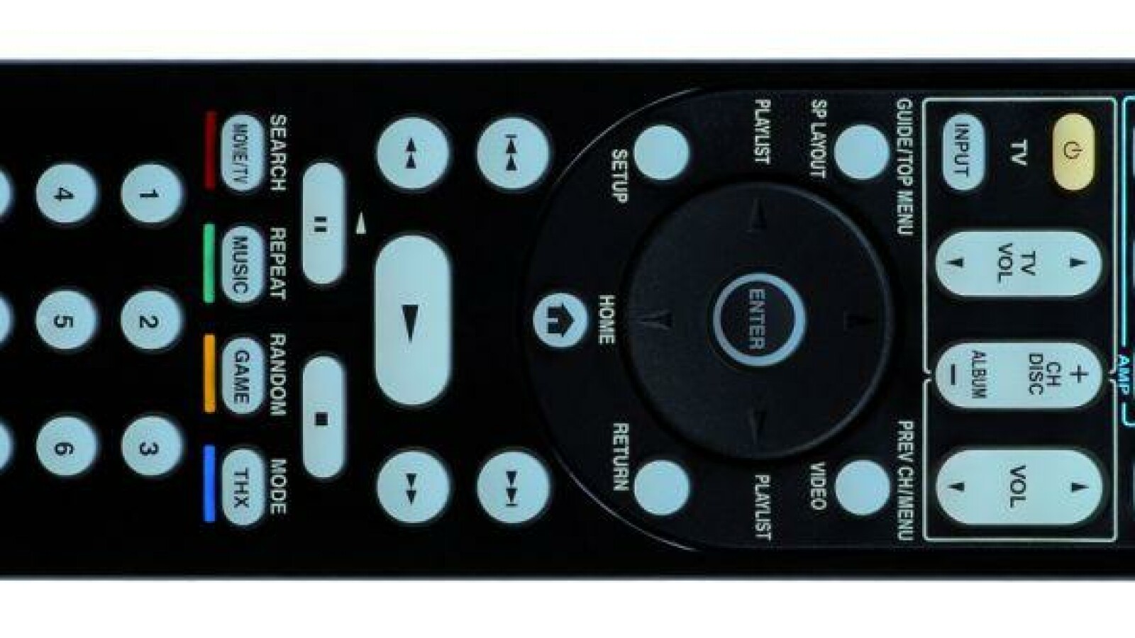 Trotz der vielen Tasten auf der Onkyo-Fernbedienung verliert man dank der logischen Anordnung nicht den Überblick. Die glänzende Klavierlack-Oberfläche ist Geschmackssache. (Bild: netzwelt)