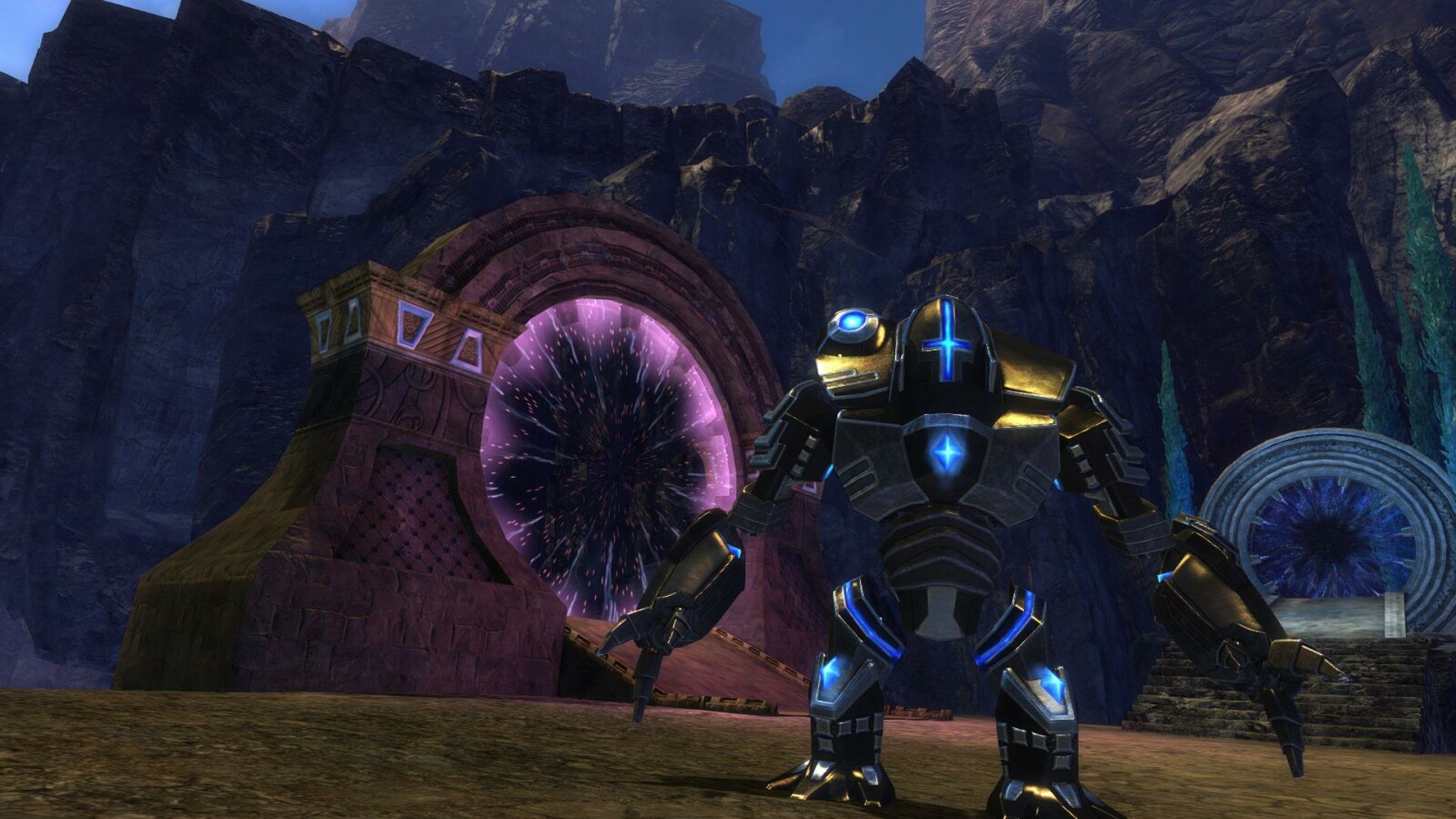 Golem vor Asura Gateway. (Bild: NCsoft)