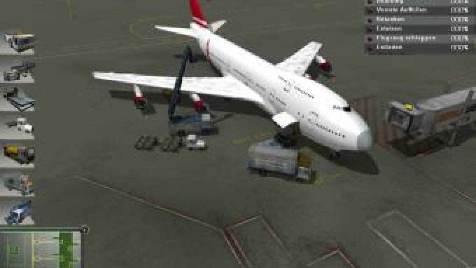 Den Flieger betanken, mit Gepäck beladen, die Fluggastbrücke in Position bringen - die Abläufe im "Airport Simulator 2013" gestalten sich recht ähnlich. (Bild: Rondomedia)