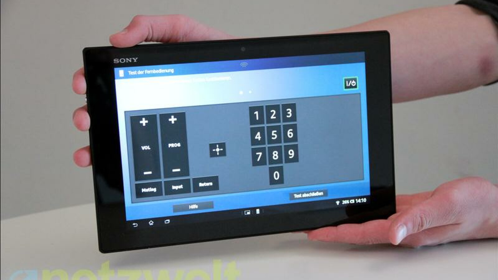 Sehr praktisch ist die Fernbedienung-App, die das Tablet in eine touchfähige All-In-One-Remote verwandelt. (Bild: netzwelt)