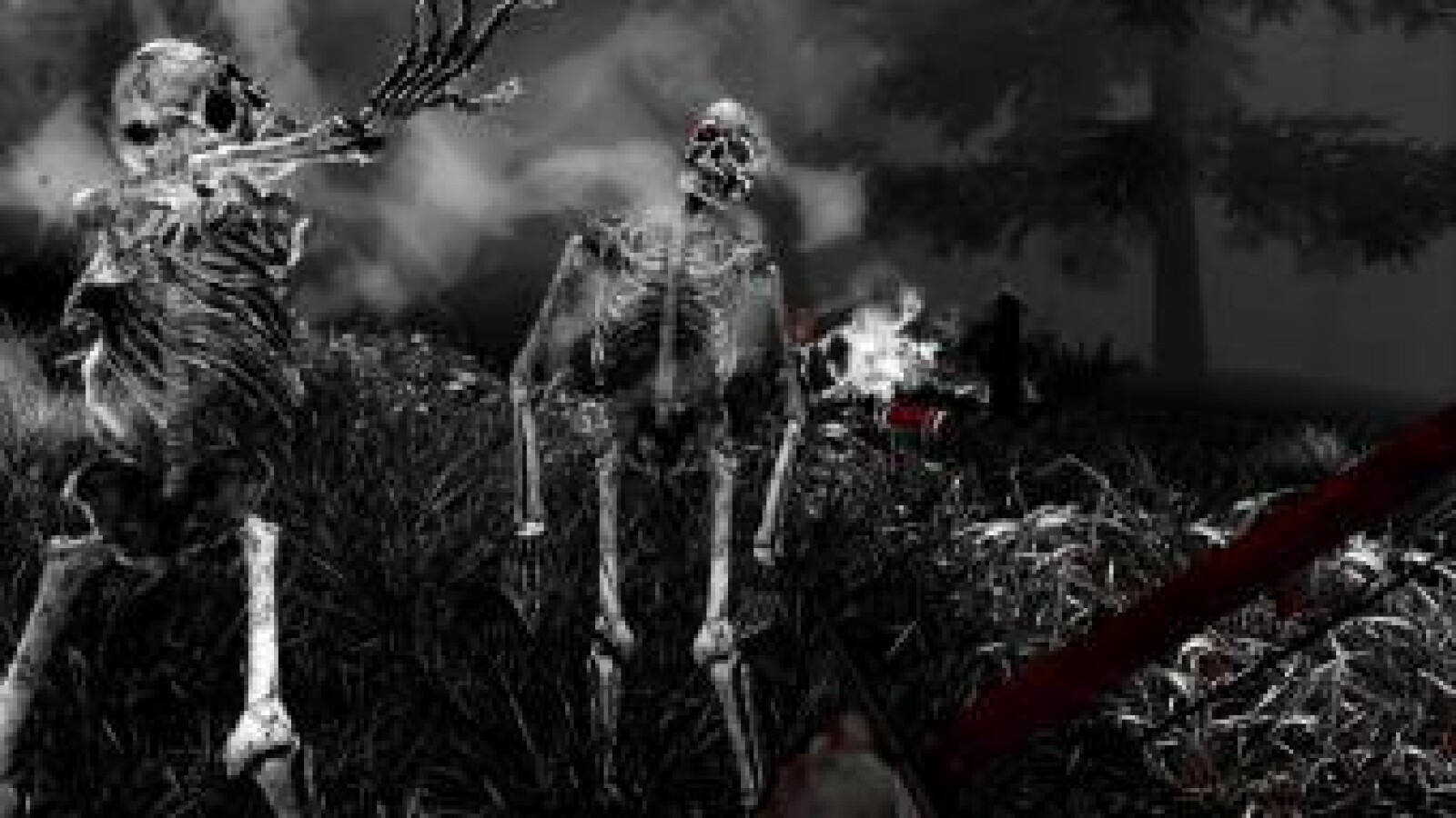 Die monströsen Gegenspieler werden aus der Ego-Perspektive mit Dolch, Tomahawk, Bogen oder später mit Musketen gefällt. (Bild: Blackpowder Games)