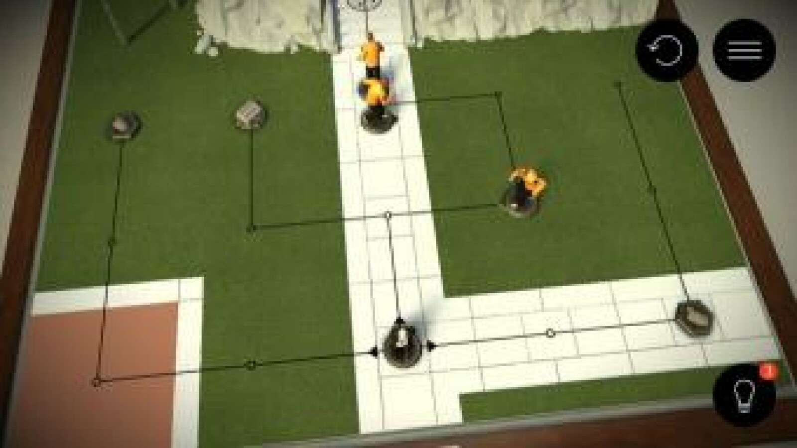 Studieren und probieren: Wer die Laufwege der Wachen genau beobachtet, erkennt irgendwann die Lücke - und schlägt zu. (Bild: Square Enix)