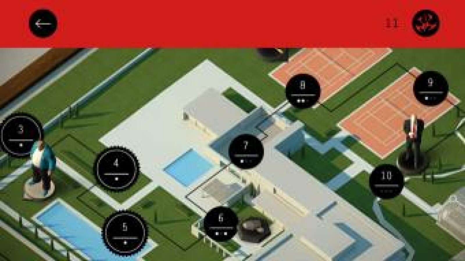 "Hitman Go" wartet mit rund 70 Level auf. (Bild: Square Enix)