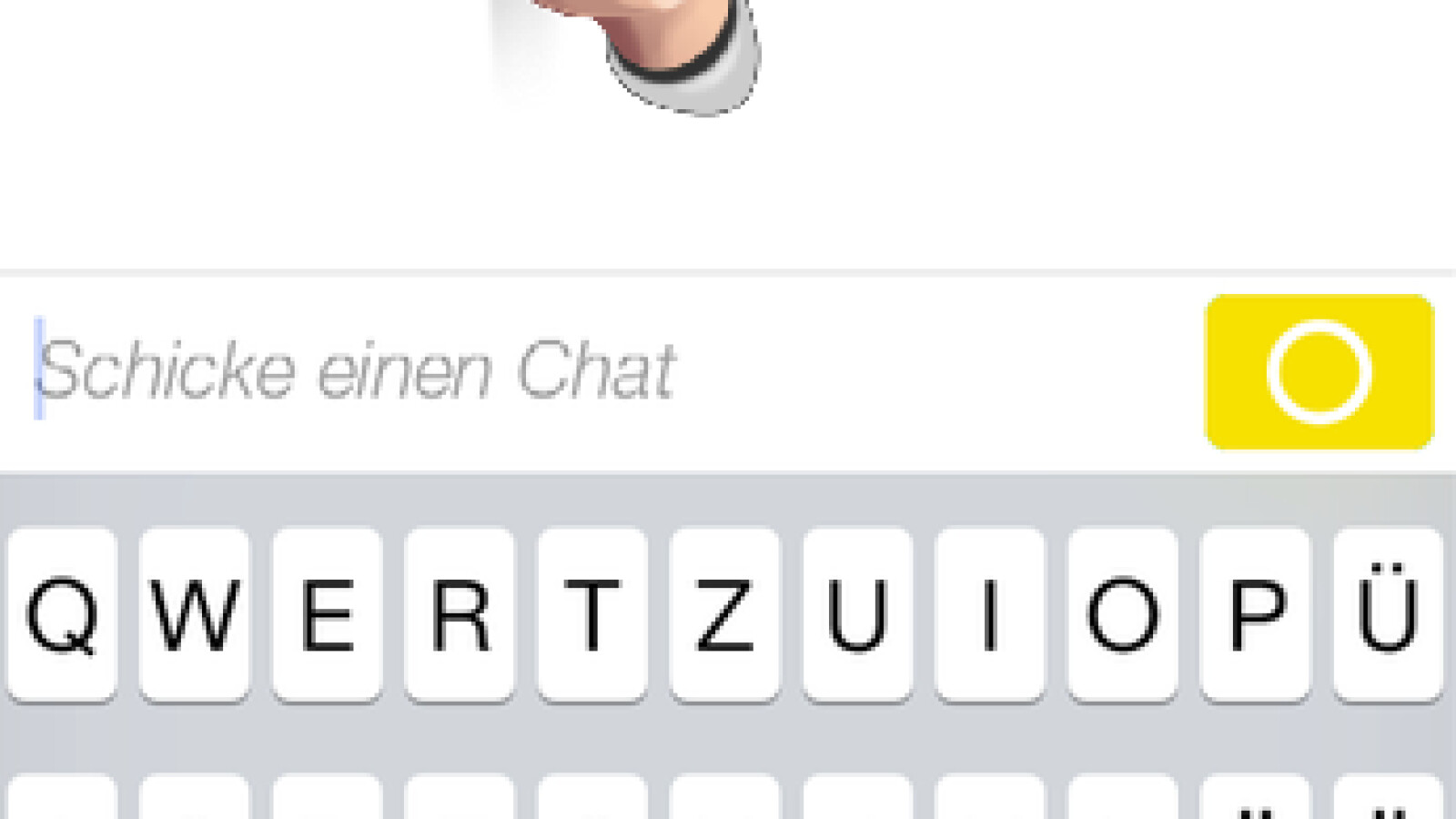 Eine Textnachricht archivieren Sie offiziell. Dafür müssen Sie keinen Screenshot anfertigen. Tippen Sie den empfangenen Text mit dem Finger an. (Bild: Screenshot/Snapchat)