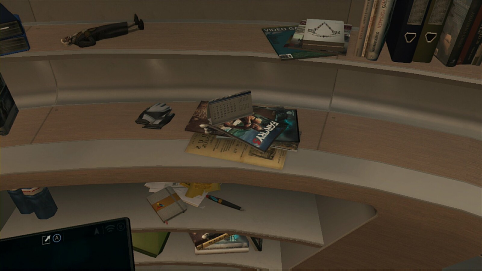 Im Abstergo-Gebäude findet ihr gefühlt zweihundert Kopien von Far Cry 3 und andere Ubisoft-typische "Easter Eggs".