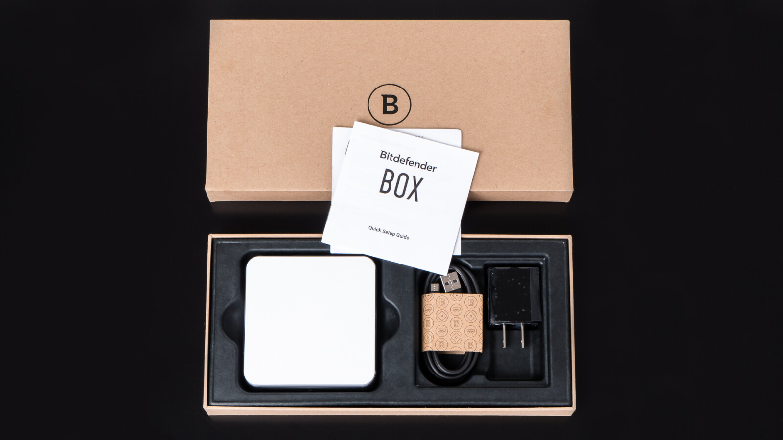 Schlicht Box betitelt, ist der Anti-Viren-Schutz eine Hardware in Form eines kleinen weißen Kastens.