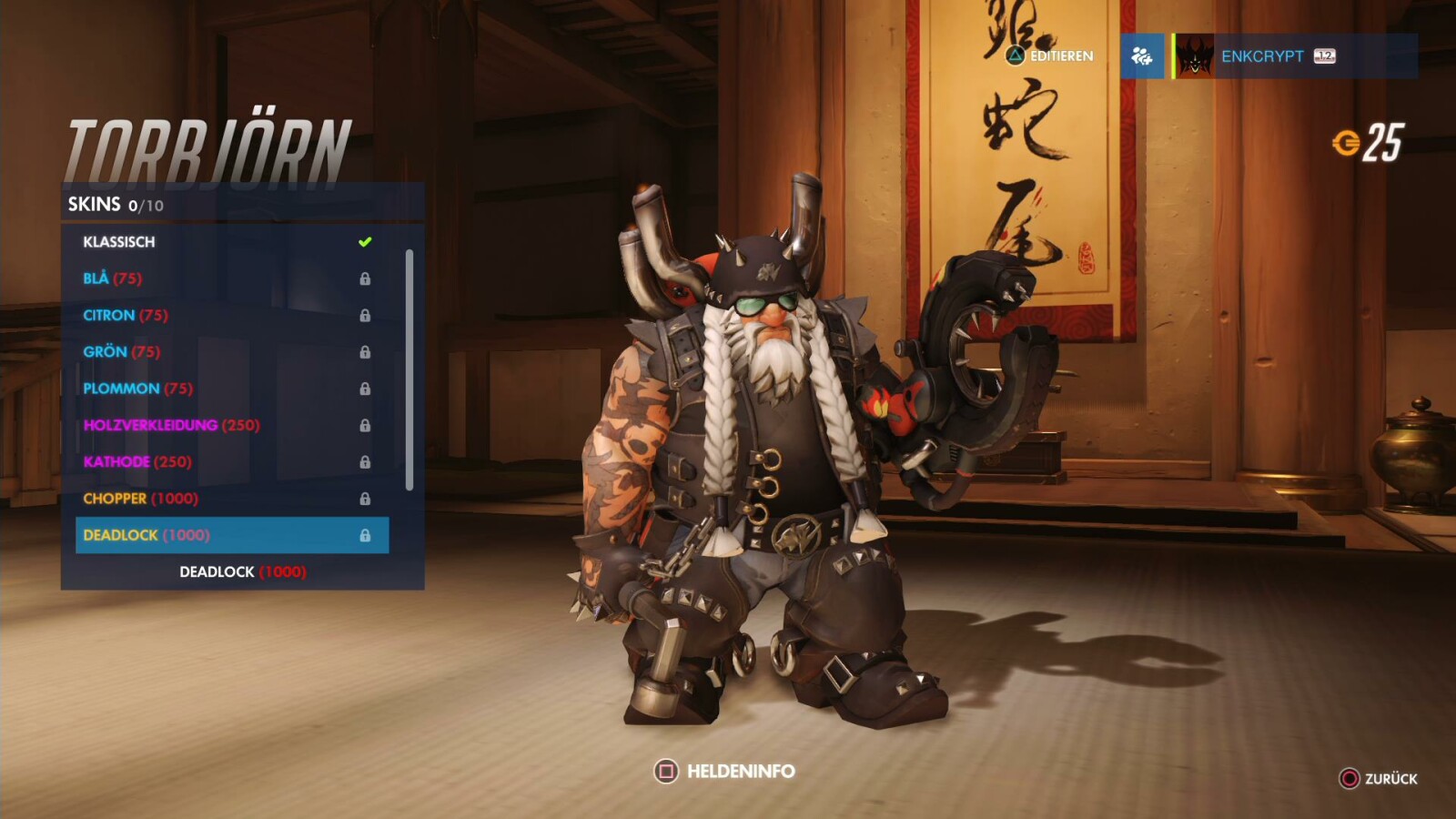 Torbjörn-Skin: Deadlock