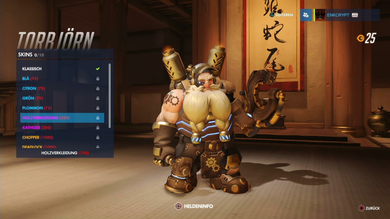 Torbjörn-Skin: Holzverkleidung