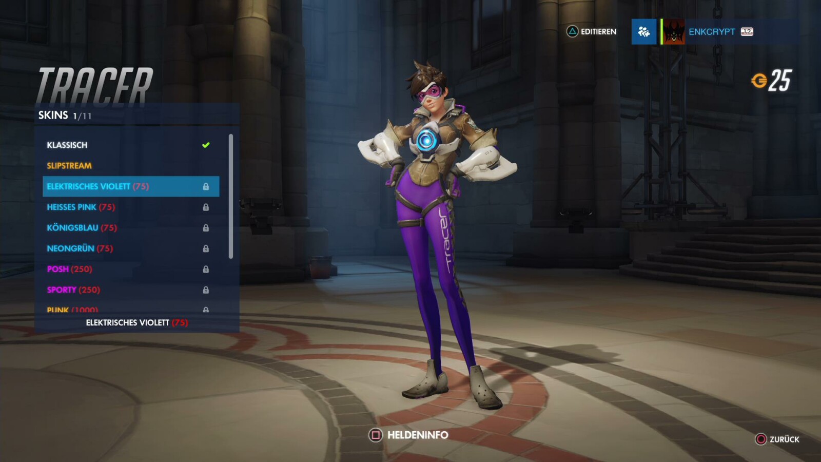 Tracer-Skin: Elektrisches Violett