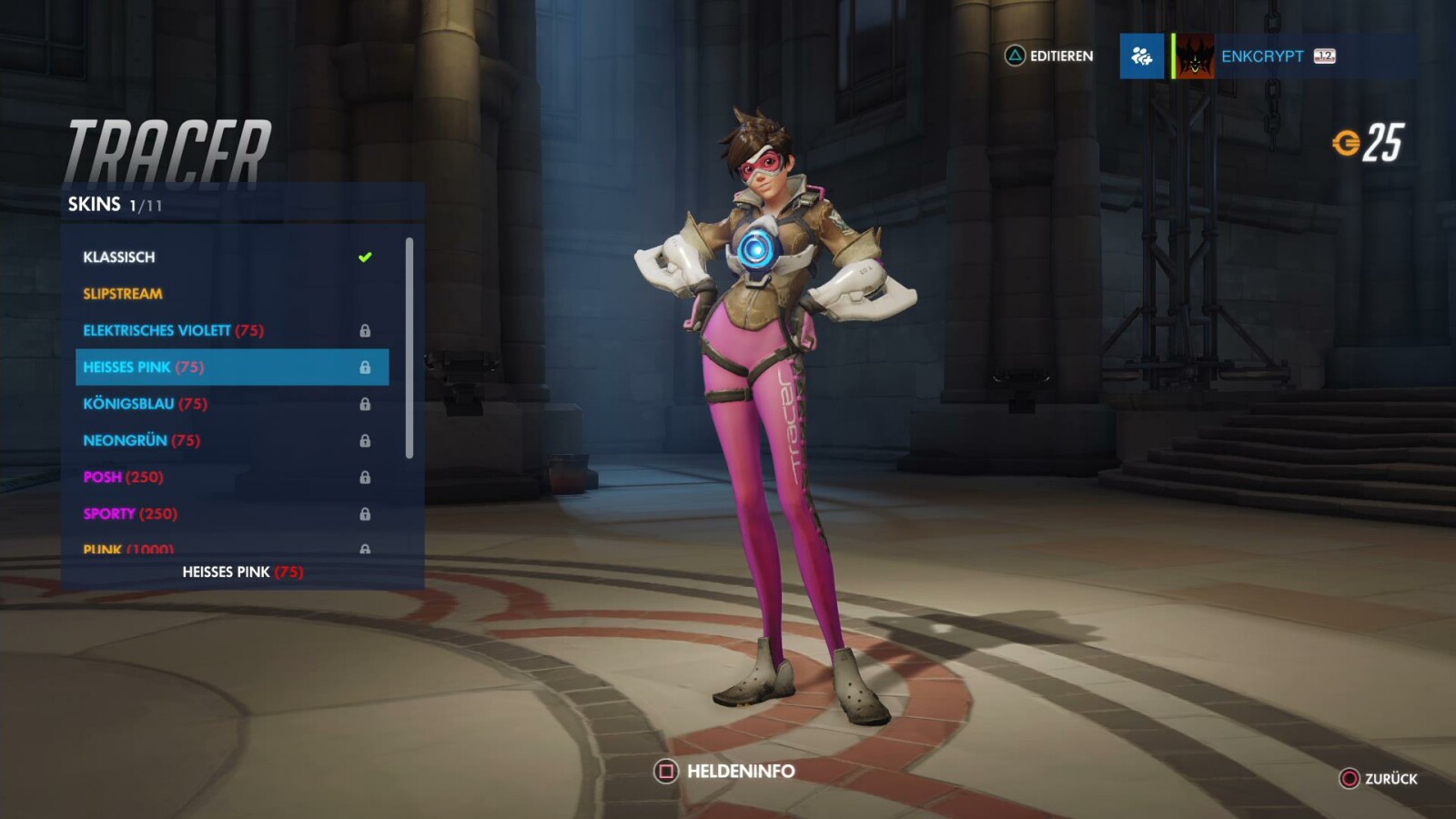 Tracer-Skin: Heißes Pink