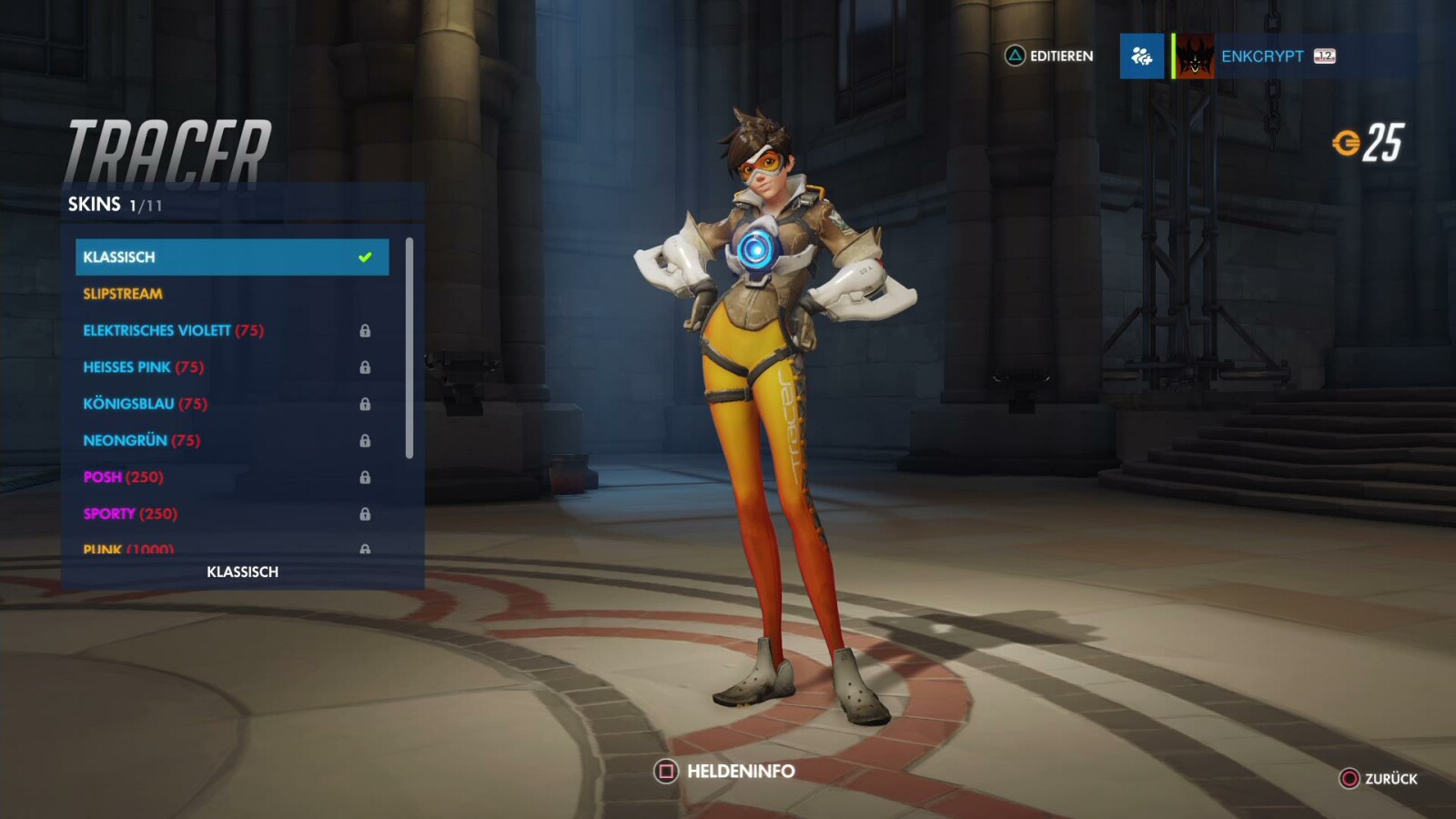 Tracer-Skin: Klassisch