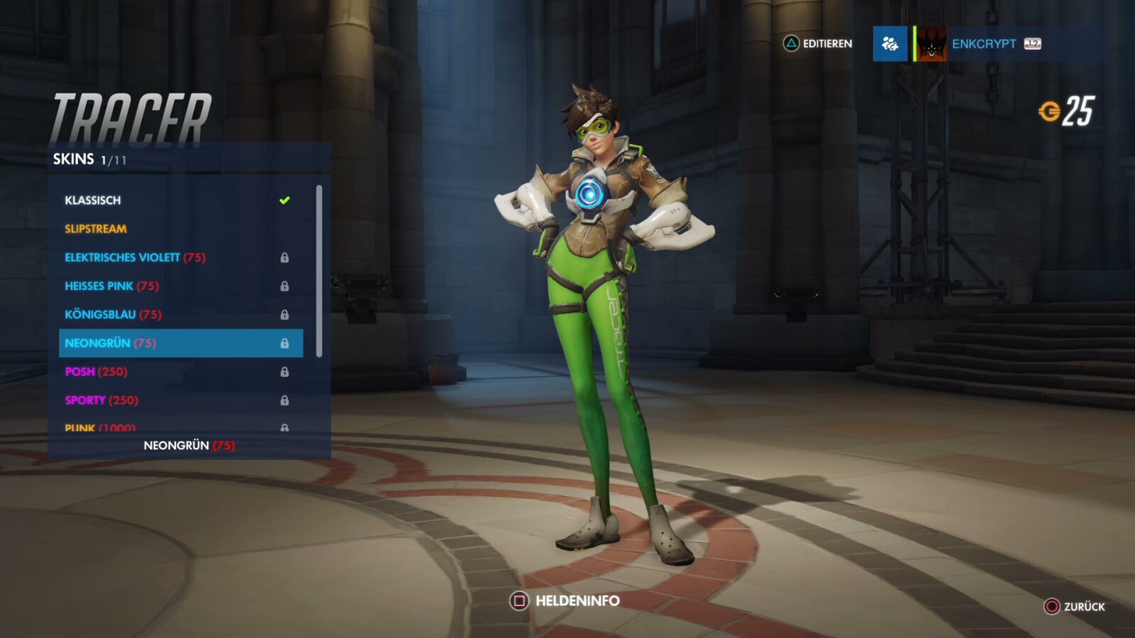 Tracer-Skin: Neongrün