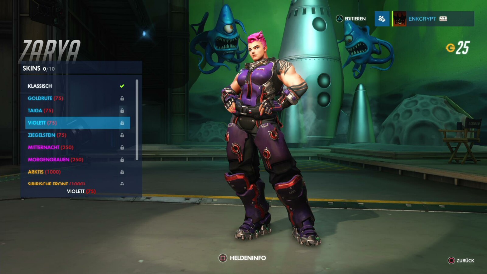 Zarya-Skin: Violett