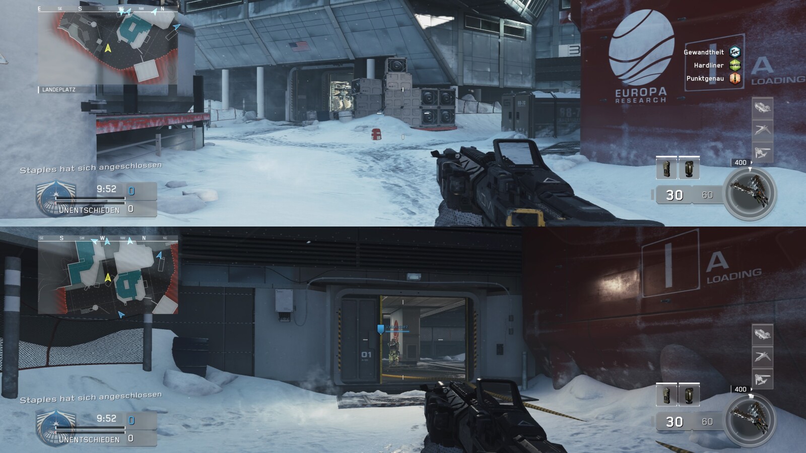 Spielt Infinite Warfare auch im Splitscreen. Es läuft flüssig.