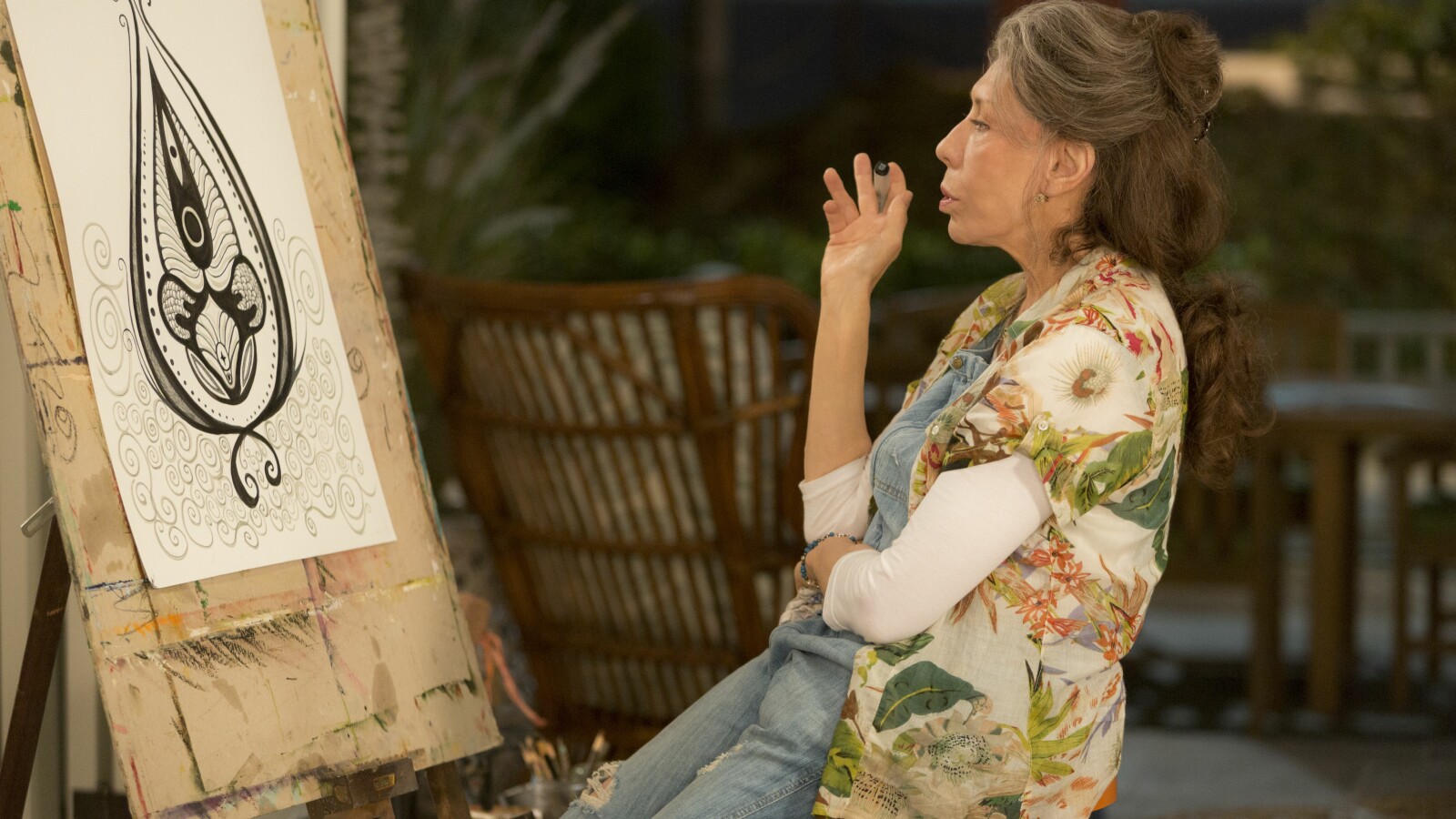 Frankie macht Kunst.