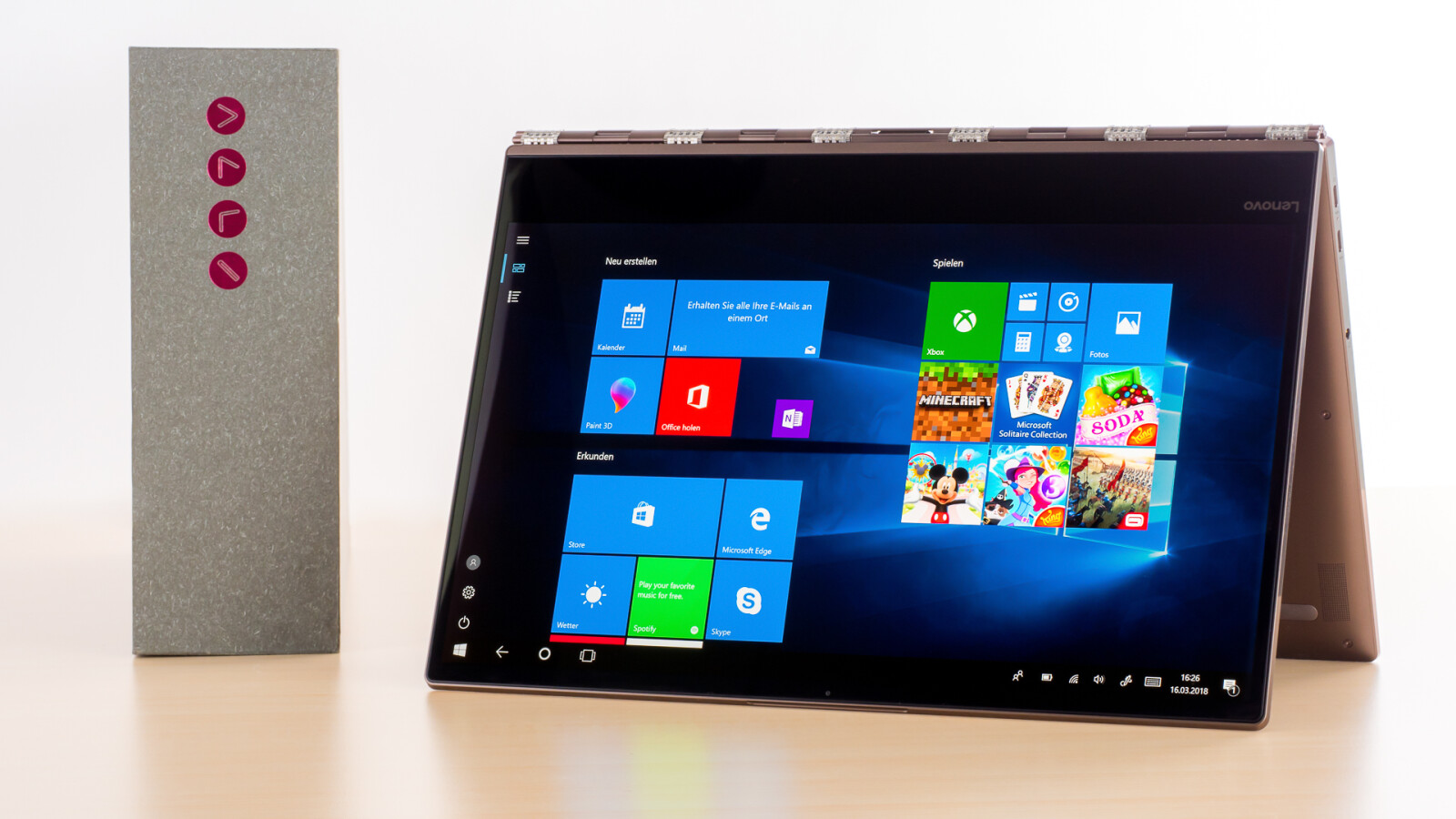 Das Lenovo Yoga 920 lässt sich wie die ...