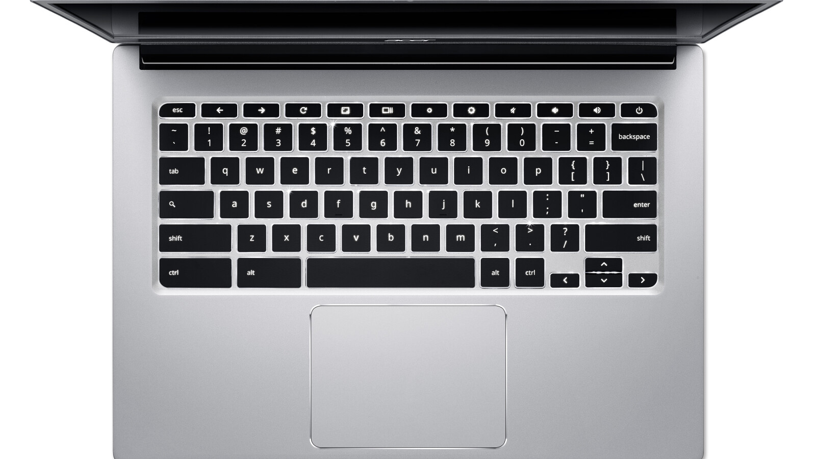 Neben dem Touchscreen gibt es auch ein Touchpad aus Gorilla Glas.