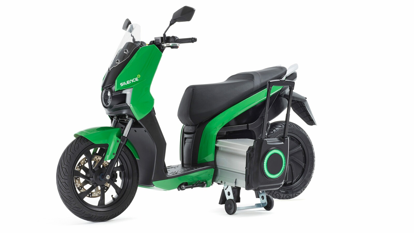 Der herausnehmbare Akku kann an jeder Steckdose geladen werden.