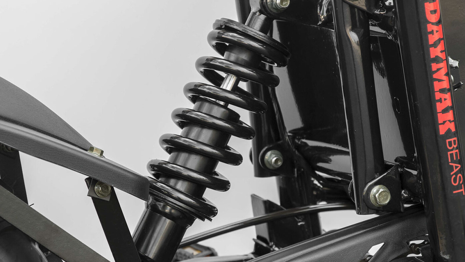 Und natürlich ist auch eine Federung vorhanden.