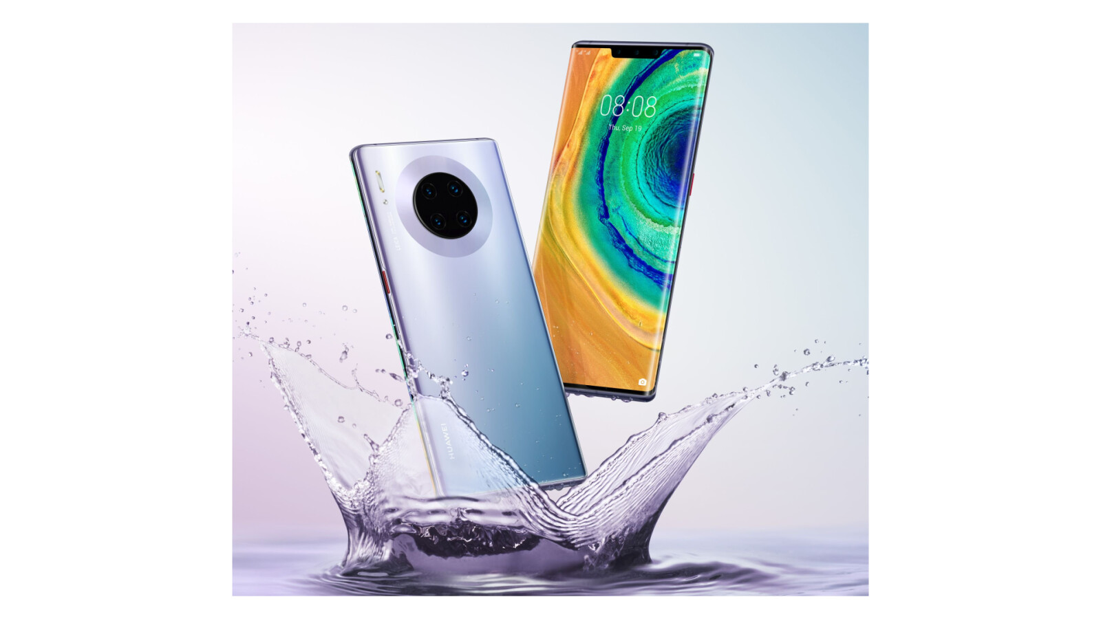Die Front und die Rückseite des Huawei Mate 30 Pro.