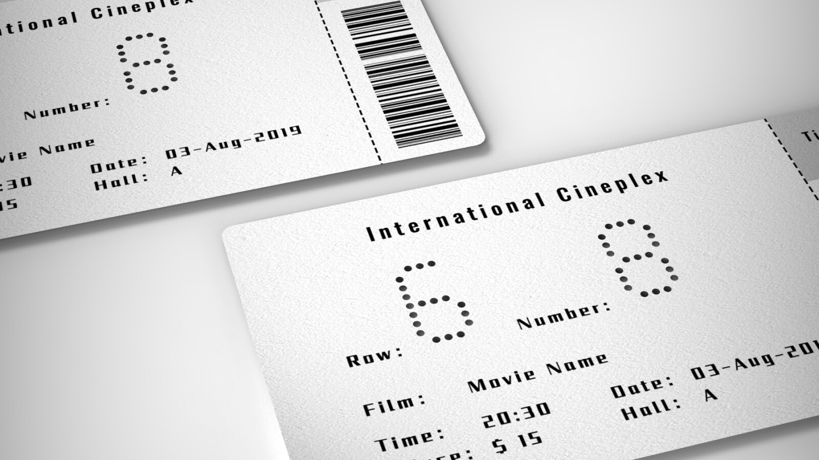 ... Eintrittskarten zu unterscheiden.