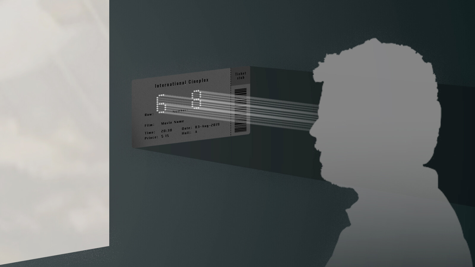 ... das Licht der Leinwand zunutze. Ansonsten ...