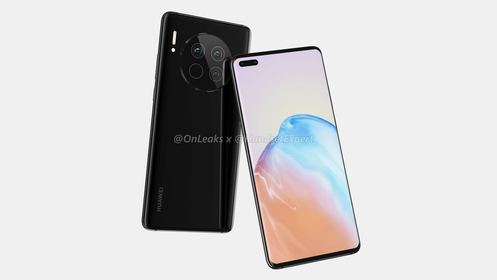 Huawei Mate 40 Design Leak von OnLeaks.
