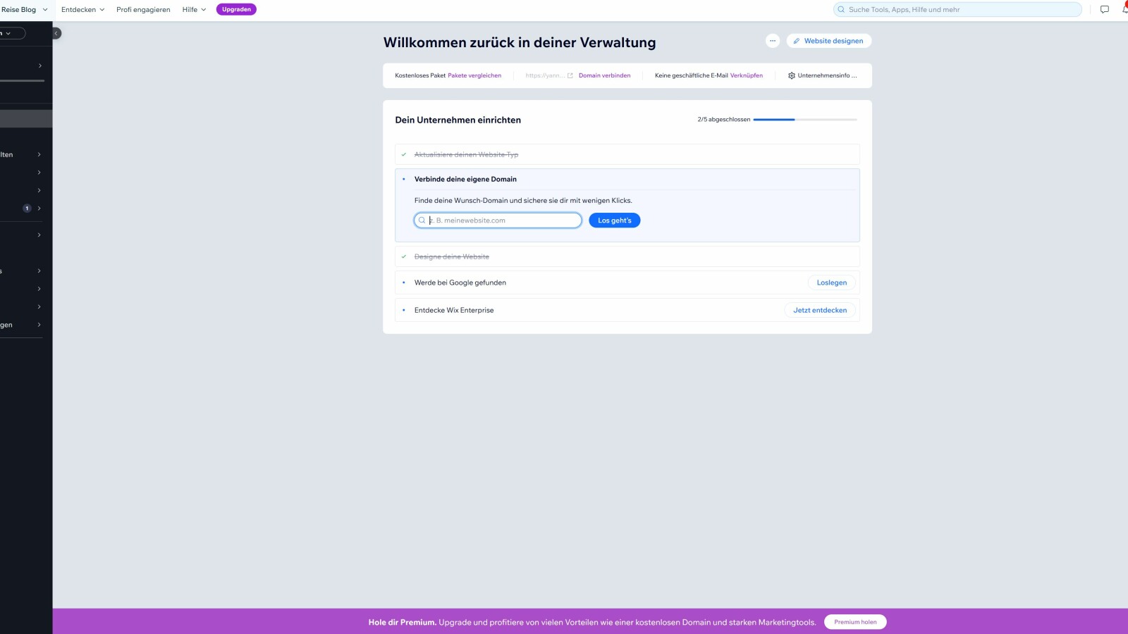 Im Dashboard finden sich viele Funktionen wieder, die vor allem für professionellere Nutzer und weniger für Einsteiger gedacht sind.