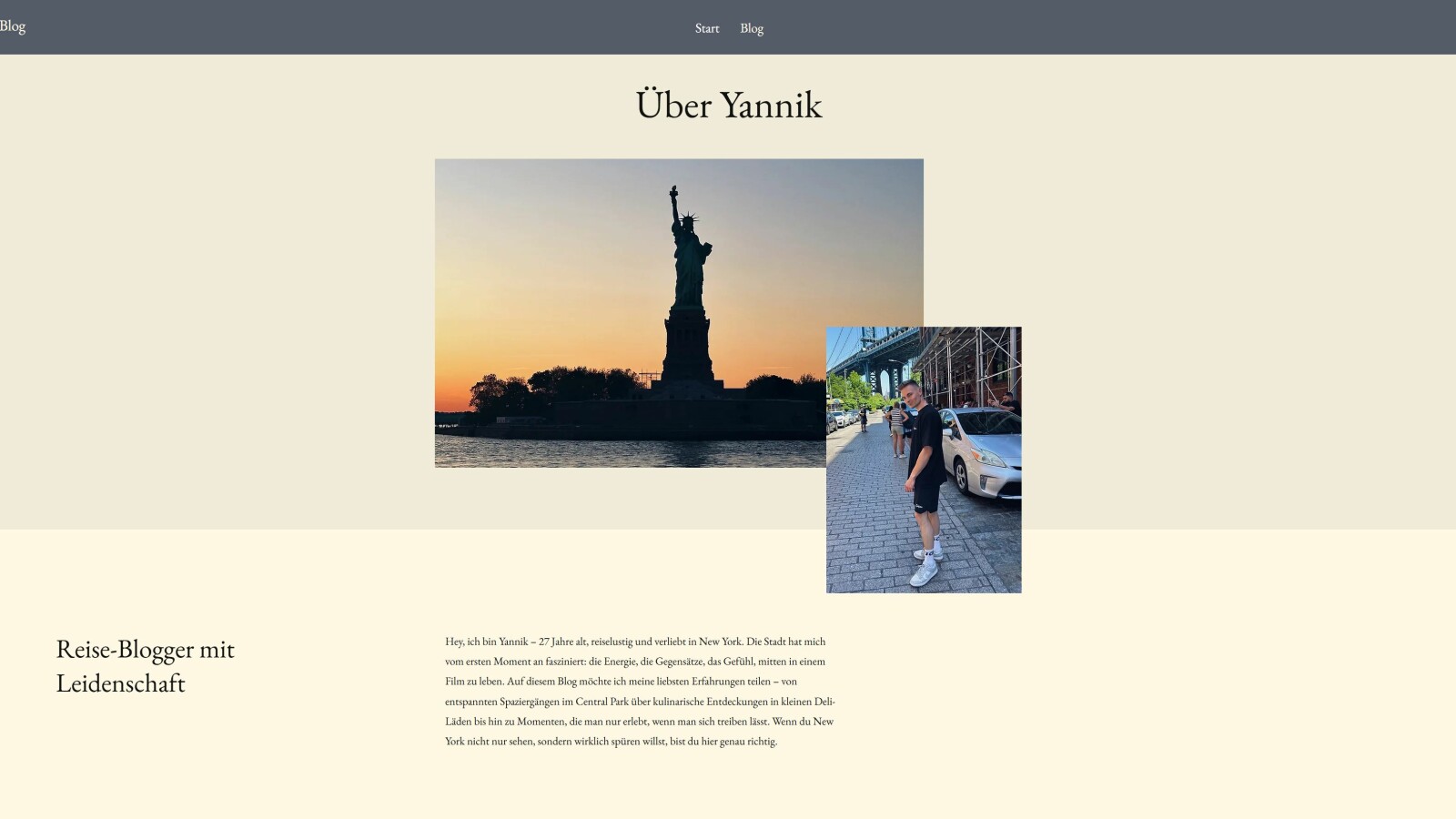 Auch die Unterseiten lassen sich nach Belieben anpassen. Dank der vielfältigen Layout-Vorlagen sind viele Optionen möglich.